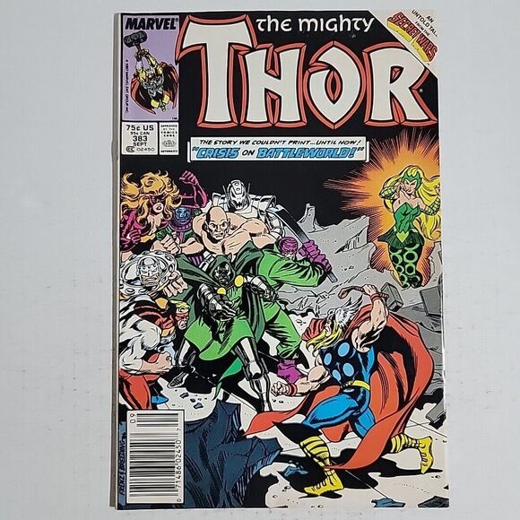 The Mighty Thor #383 Marvel 1987 Secret Wars - EXCELLENT CONDITION- DOCTOR DOOM! - Picture 1 of 12